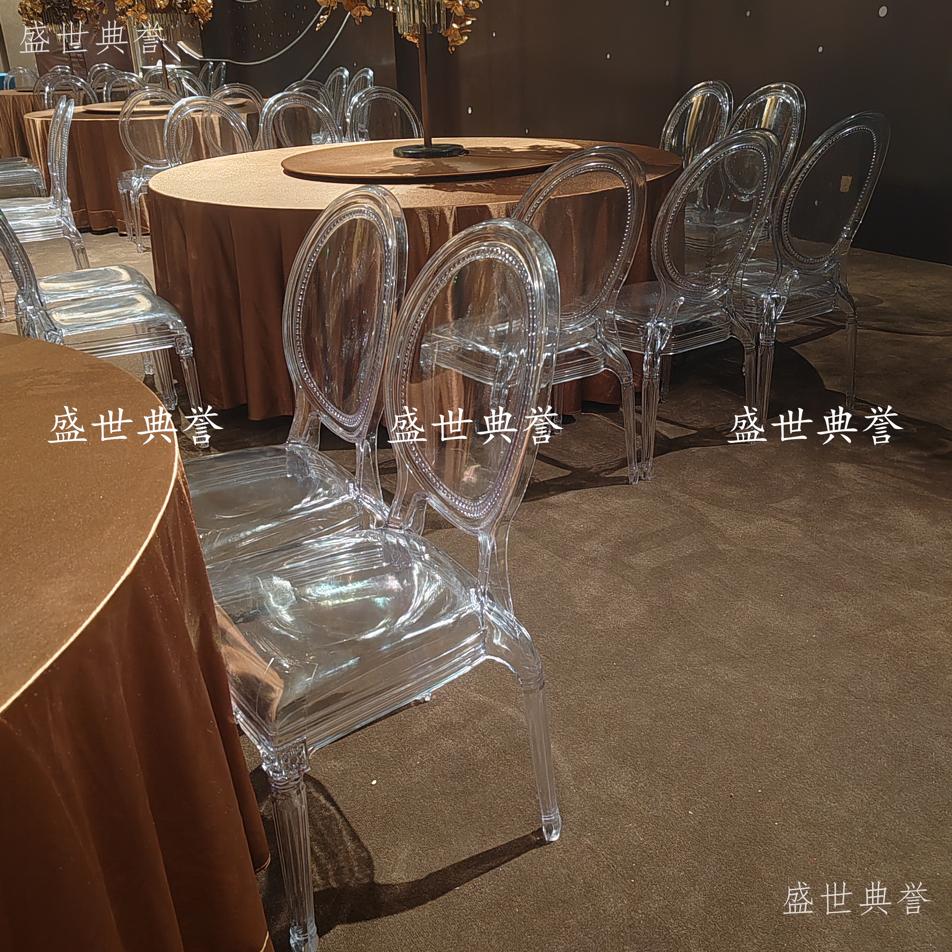 舟山度假酒店戶外婚禮公主椅宴會中心主題婚宴水晶椅新款酒席餐椅