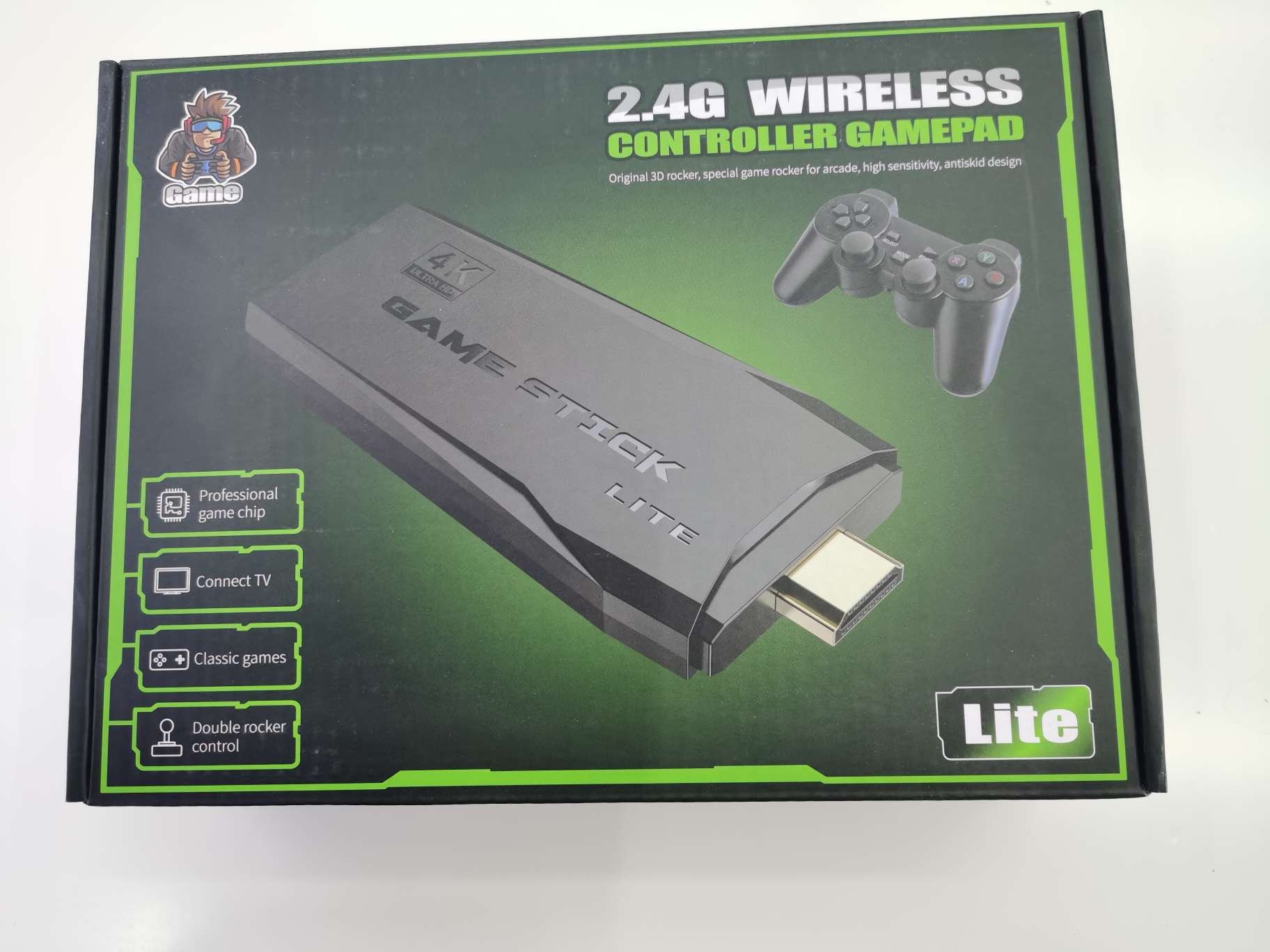 M8电视游戏机，64G内存20000+游戏，无线手柄