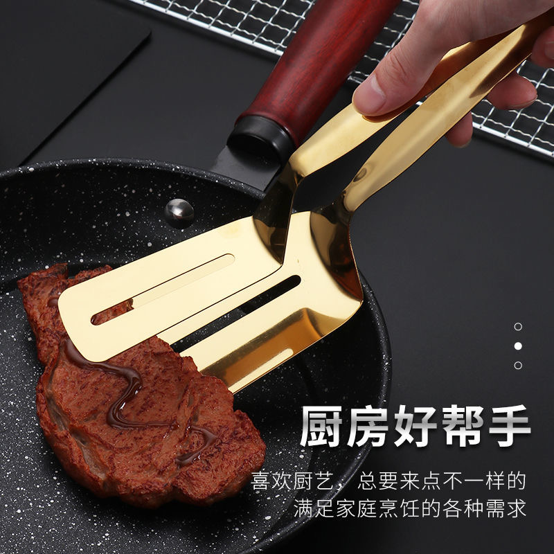 新款304不锈钢多功能煎铲夹子厨房家用加厚煎鱼铲炸鱼神器牛排铲