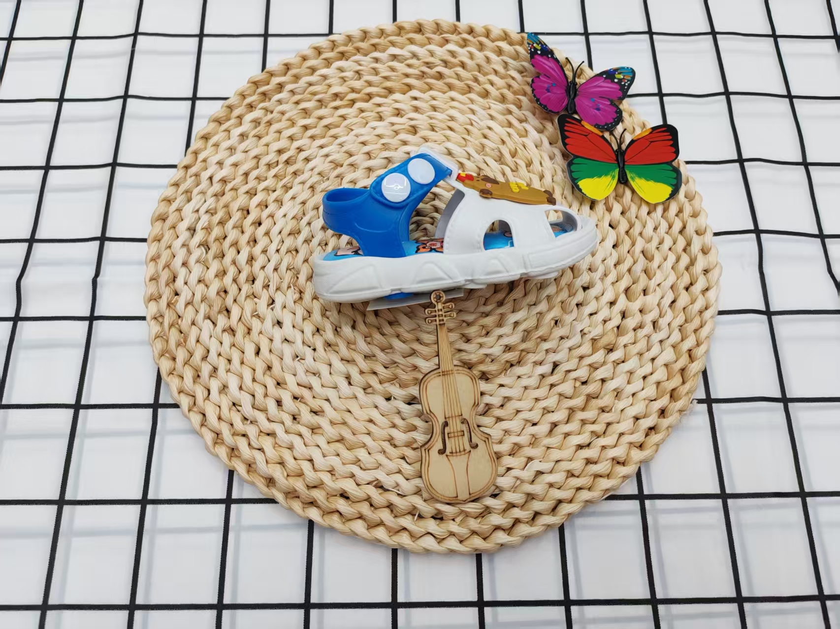 New Summer 2025 open-toe fashion breathable beach baby soft-soled sandals Specification drawing
