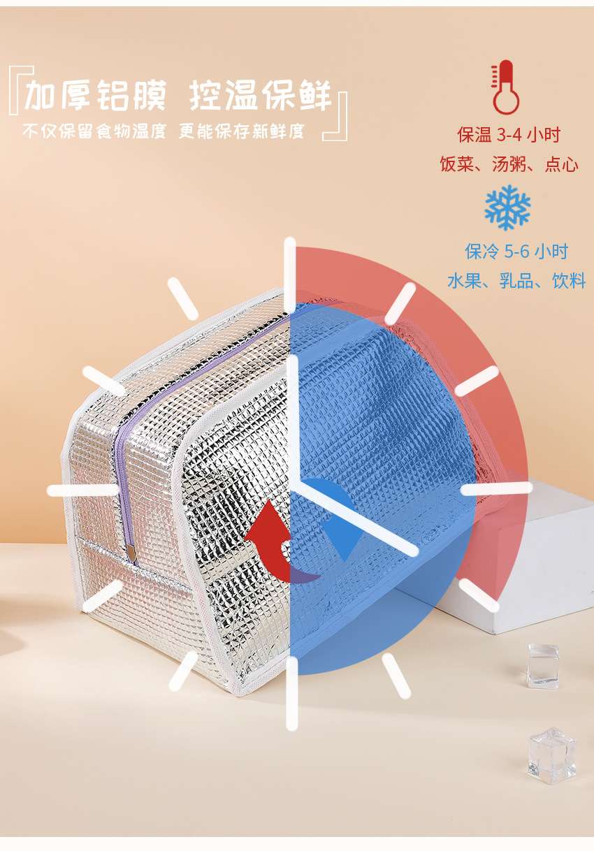 New trapezoidal lunch bag, fun pet bento bag for primary school students, small suitcase bag, children's pain bag, commuting insulated bag detail image 5