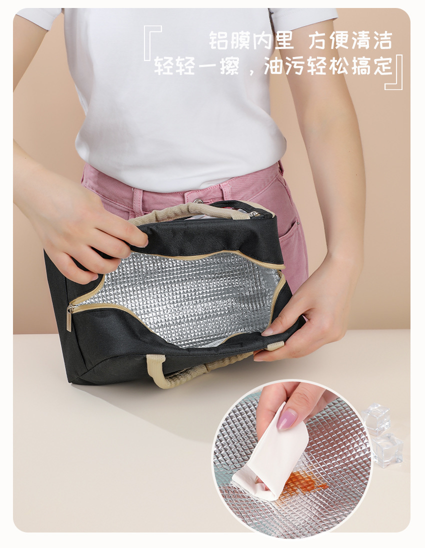 New trapezoidal lunch bag, fun pet bento bag for primary school students, small suitcase bag, children's pain bag, commuting insulated bag detail image 7