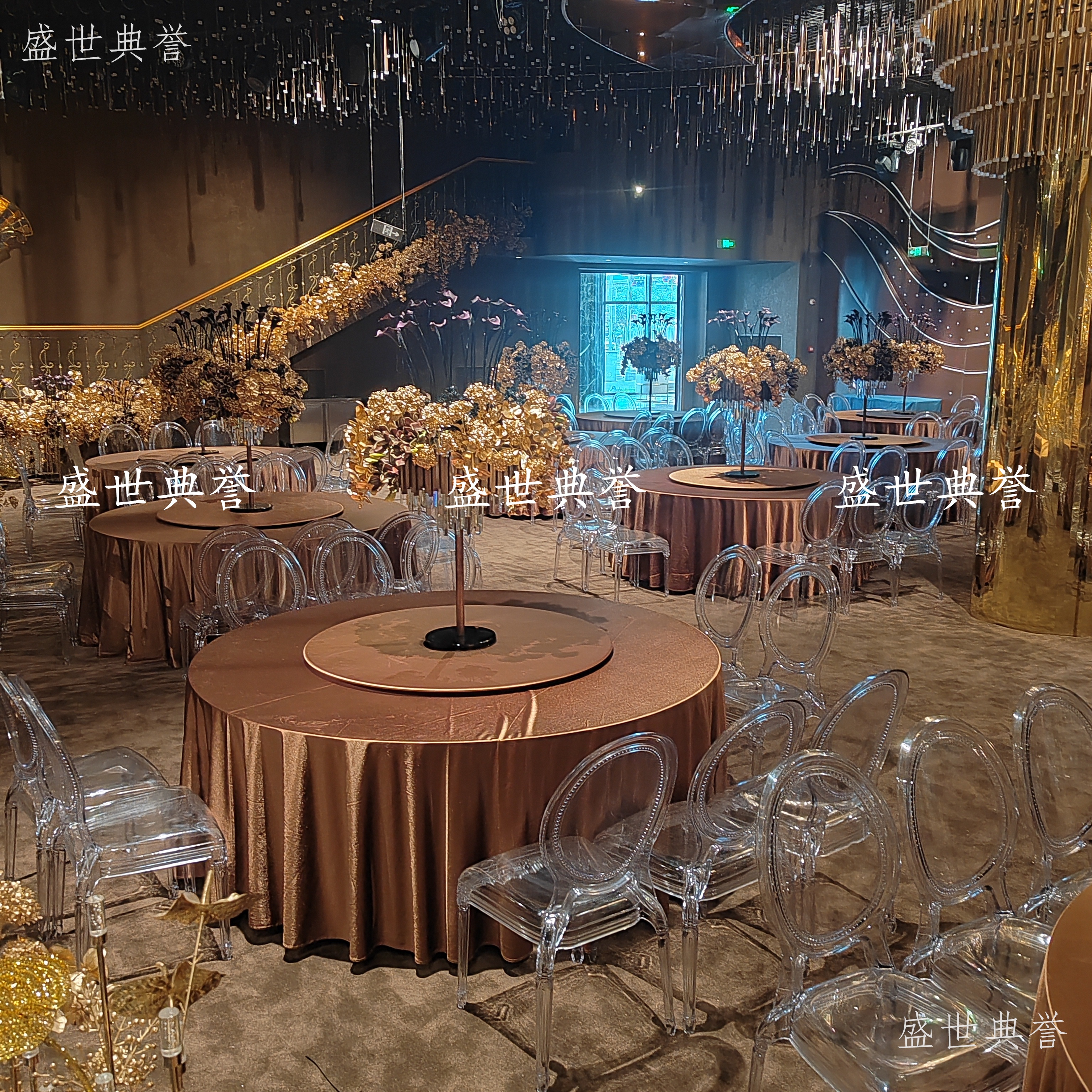 佛山廠家直銷酒店宴會餐桌椅星級酒店戶外婚禮亞克力椅透明水晶椅