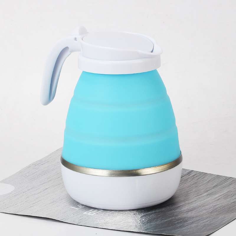 Mini folding kettle, silicone electric kettle, portable small outdoor travel kettle, extendable electric kettle details Picture