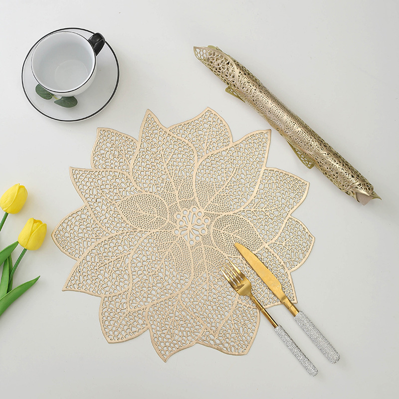 欧美中西餐奢华餐垫防水防油隔热可水洗细节图