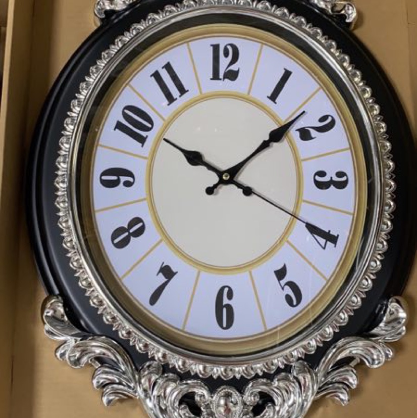 宝丽经典时尚客厅静音石英挂钟欧式挂钟