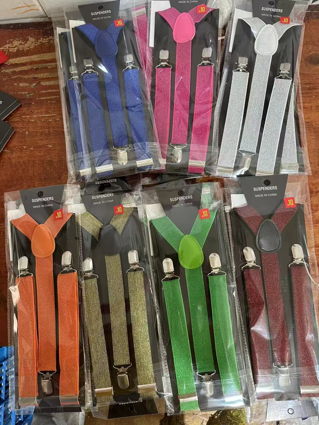 The retro striped solid color series of overalls with universal hanging straps