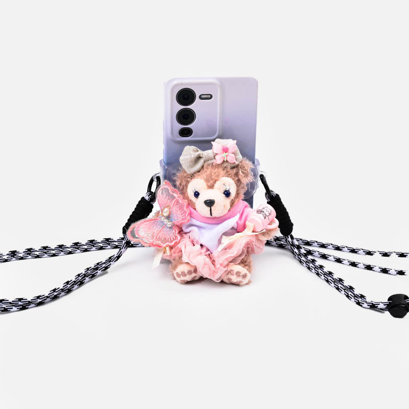 Disney Shirley Rose doll, phone back clip, lanyard, crossbody, backpack, pendant, phone case, chain hanging accessory Application Scenario
