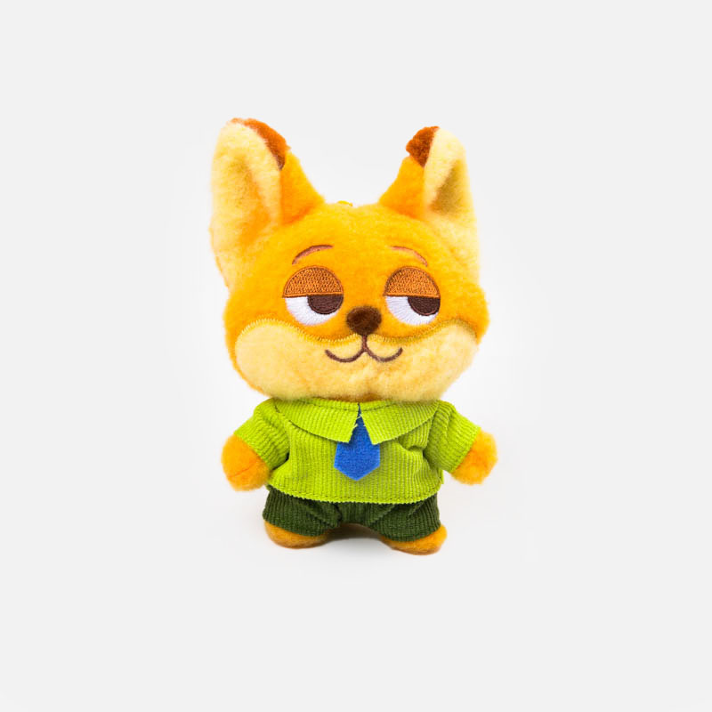 正版疯狂动物城兔子朱迪挂件尼克玩偶可爱包包挂饰公仔情侣挂件