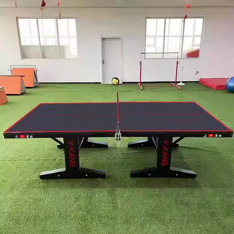 Table Tennis Table, Household Folding, Suitable For Both Indoor And Outdoor Use, Standard Size, Self-Starting Wheel, Double Folding, Indoor And Outdoor, Park, Community, School, Gym Application Scenario