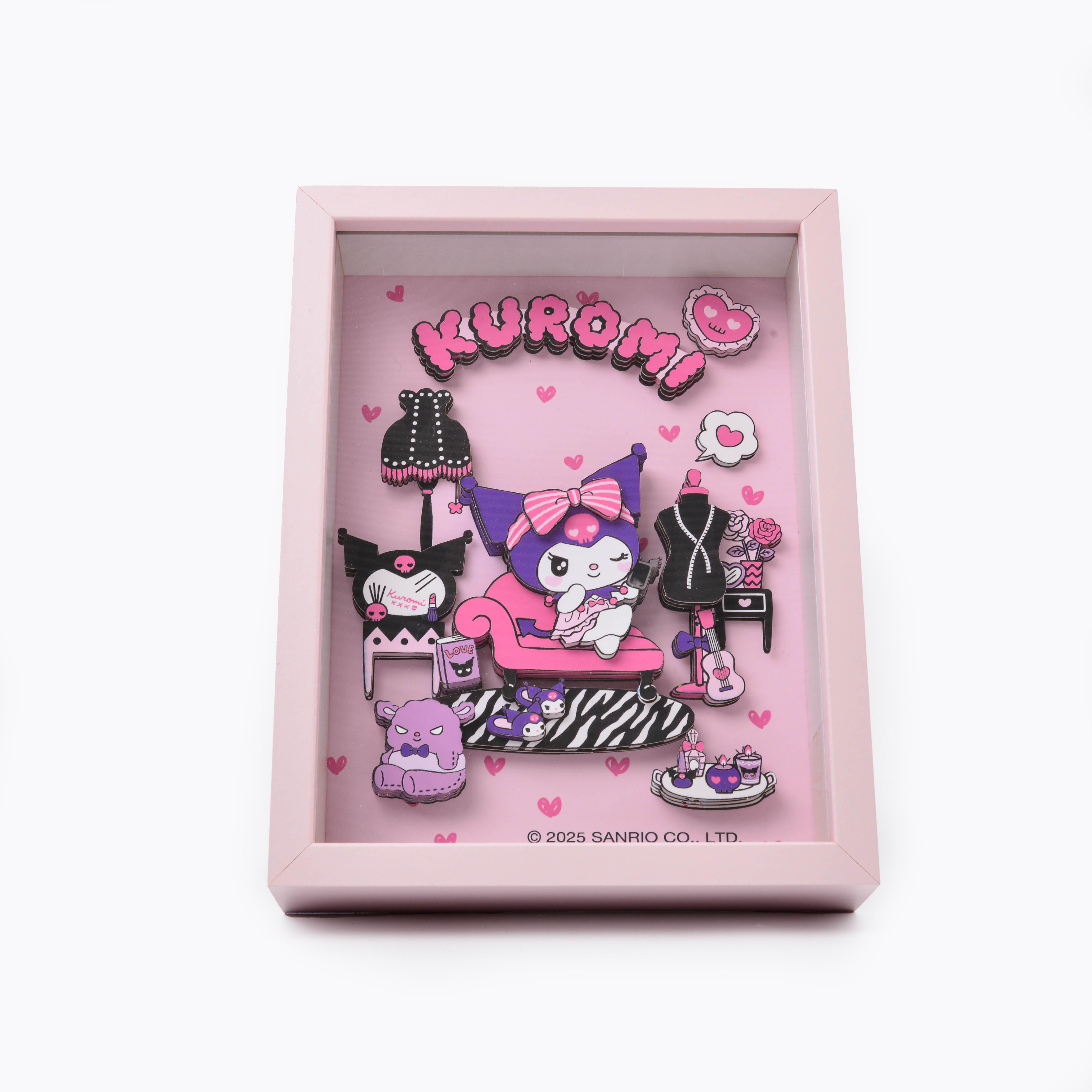 三丽鸥3D立体拼图手工diy粘贴画亲子互动玩具个性潮玩