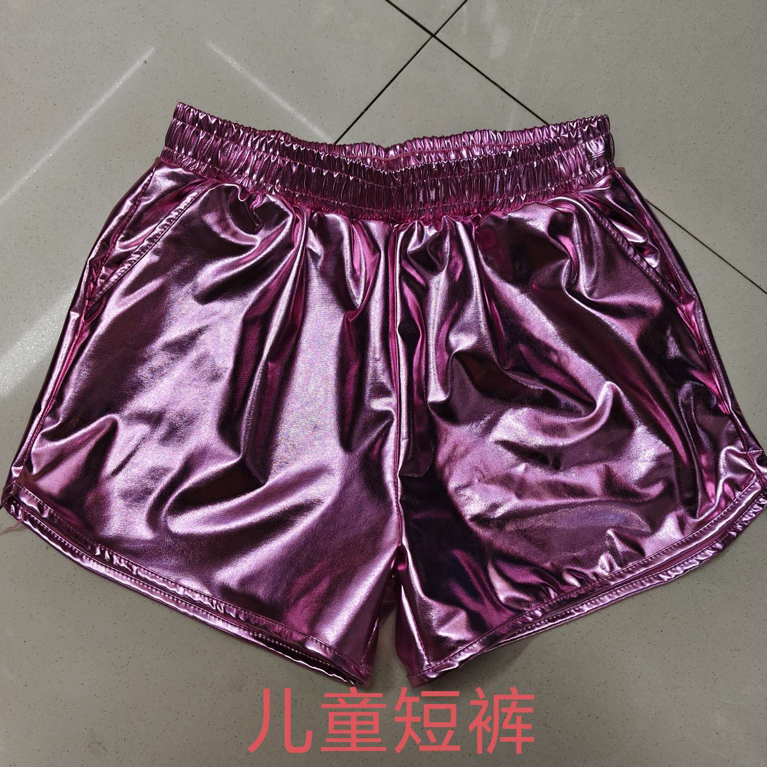 童装儿童烫金短款短裤圣诞节万圣节狂欢夜舞蹈演出练功服演出表演服详情图4