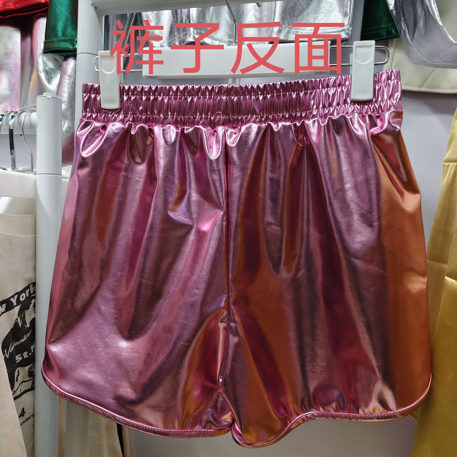 童装儿童烫金短款短裤圣诞节万圣节狂欢夜舞蹈演出练功服演出表演服详情图8