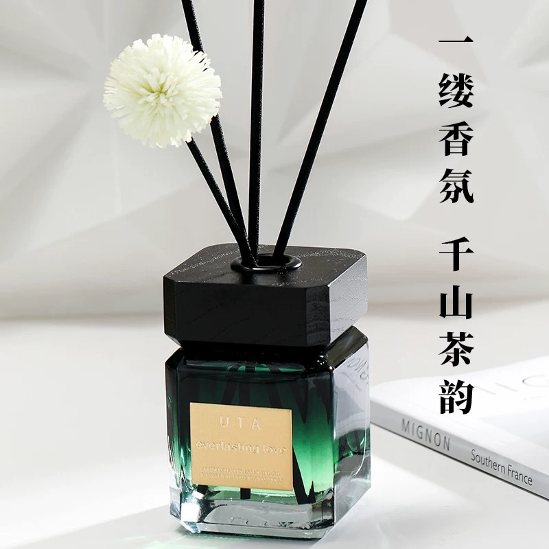 Utauta [Genuine] Aromatherapy Essential Oil For Bedroom And Bathroom Long-Lasting Fragrance, Natural Aromatherapy With A Wooden Cap details Picture