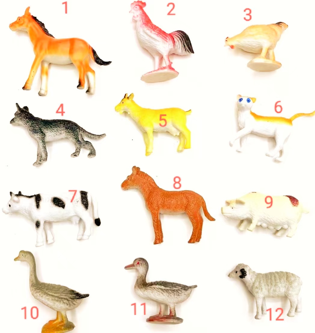 仿真农场动物模型玩具鸡鸭鹅狗猫猪马牛羊驴儿童认知沙盘摆件其他配件