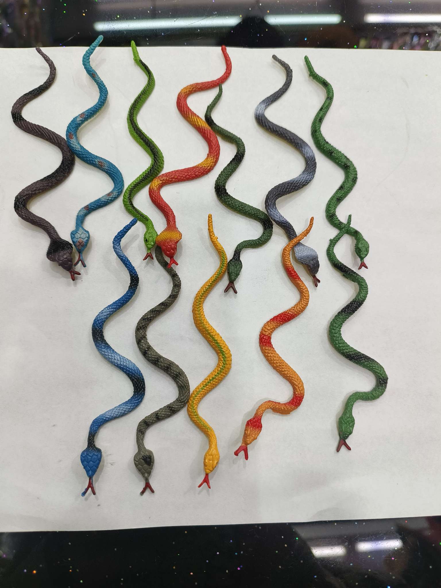 仿真小蛇模型玩具蝮蛇眼镜蛇科教万圣节整蛊沙盘摆件头饰其他配件