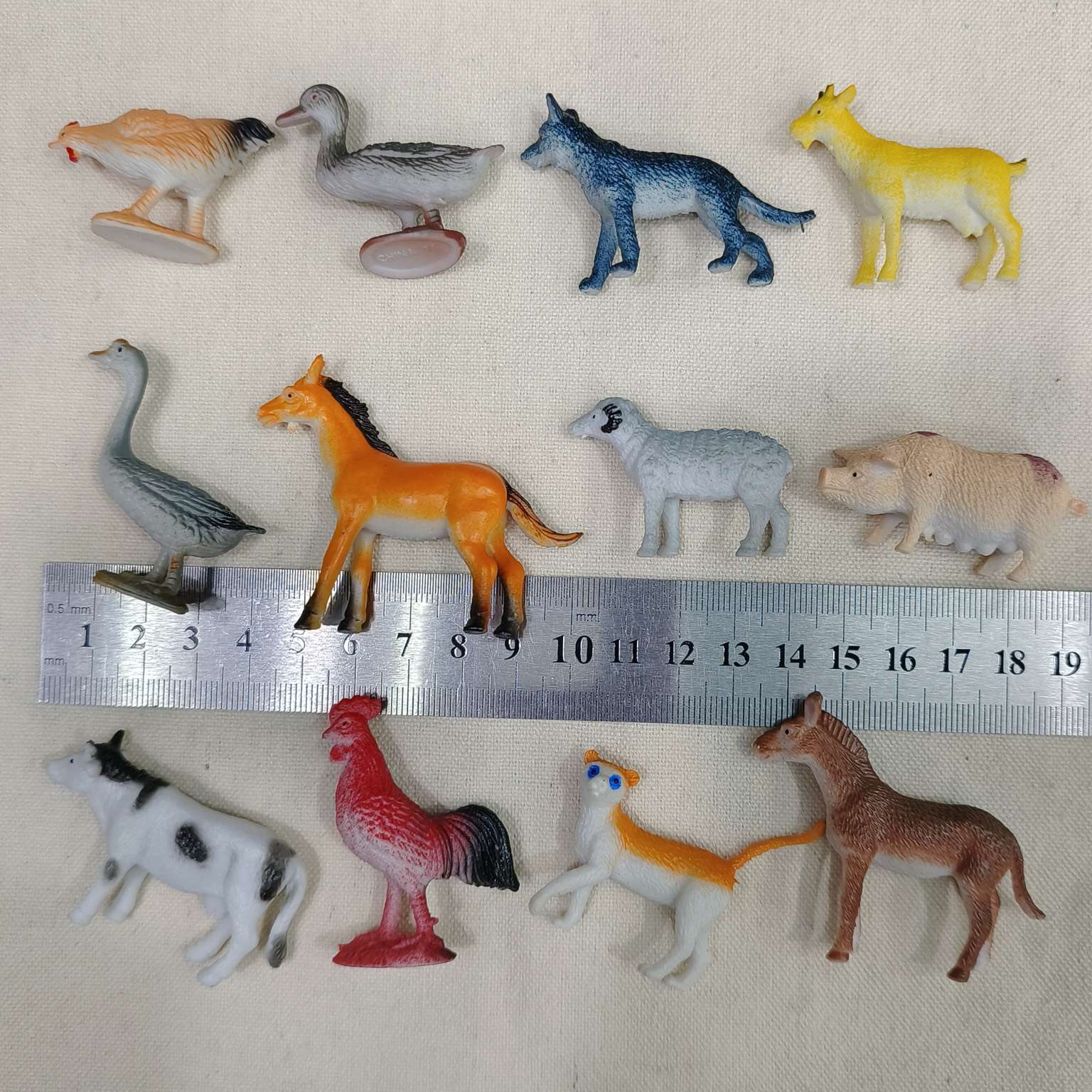 仿真农场动物模型玩具鸡鸭鹅狗猫猪马牛羊驴儿童认知沙盘摆件其他配件产品图