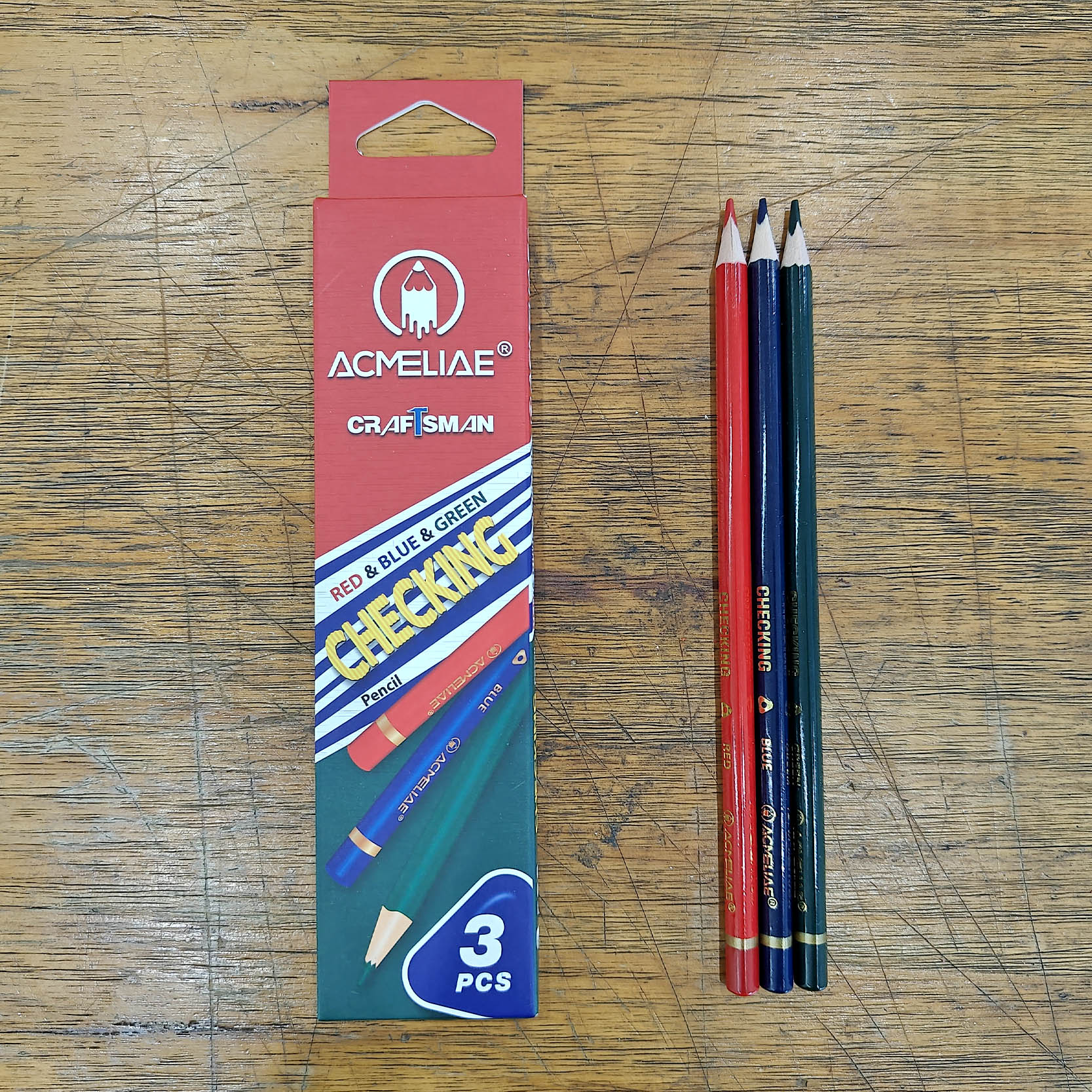 ACMELIAE CPM-03 3pcs colored copy pencil checking pencil 