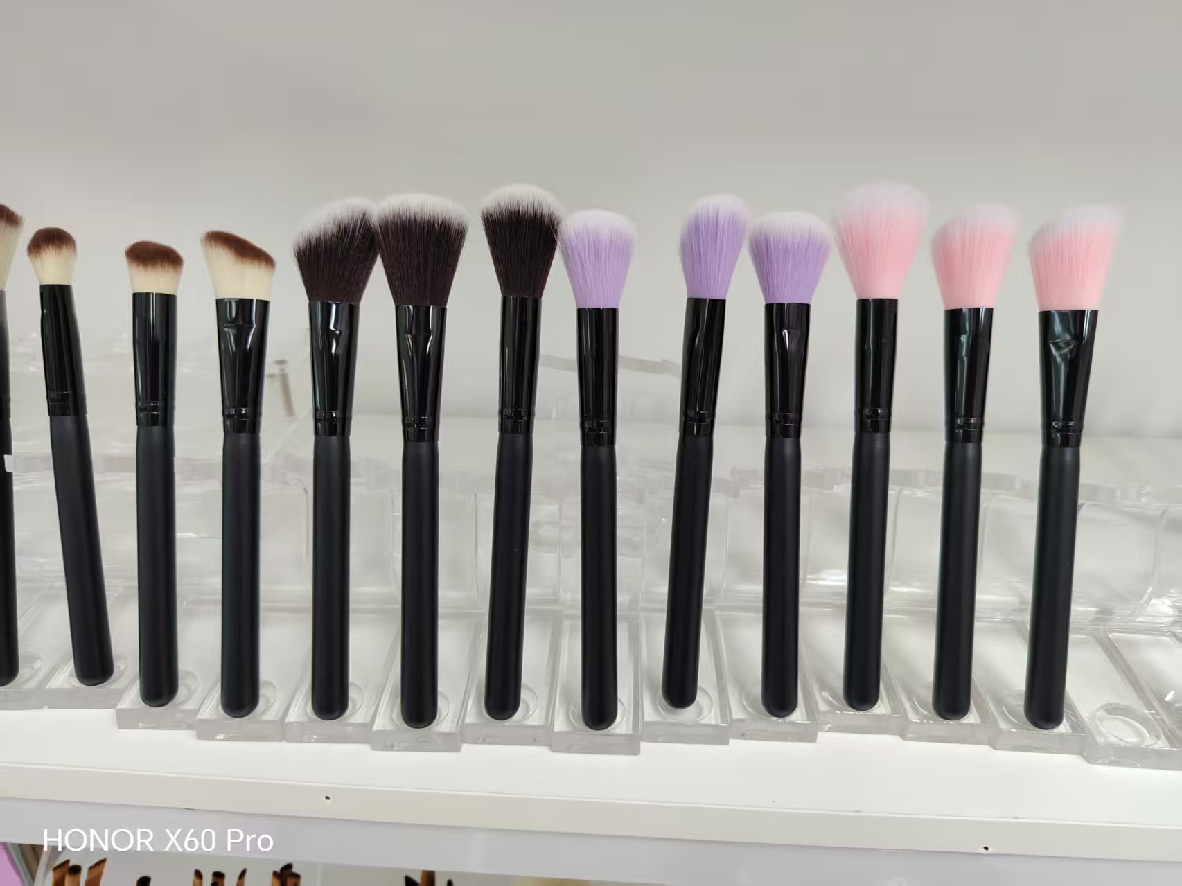Blush Mask Brush, Loose Brush, Flat Head Mask Brush Specification drawing