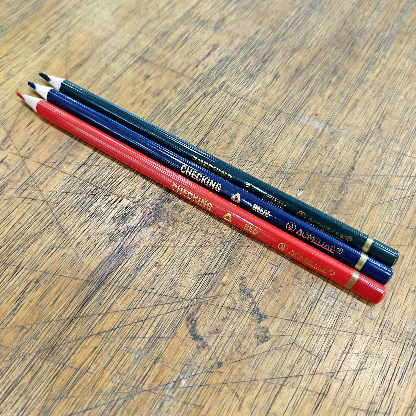 ACMELIAE CPM-03 3pcs colored copy pencil checking pencil details Picture