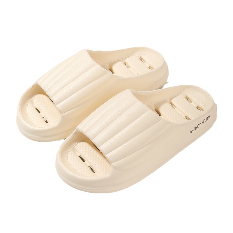 2025 New style slippers for women: Anti-slip, thick-soled, comfortable to step on, hollow, quick-drying EVA couple cooling slippers, 388 Item Picture
