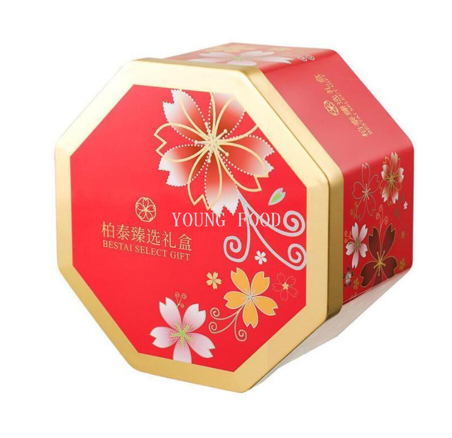 包邮零批！柏泰牛奶味牛轧糖八角礼盒200g手办穿戴甲时尚铁盒包装详情2