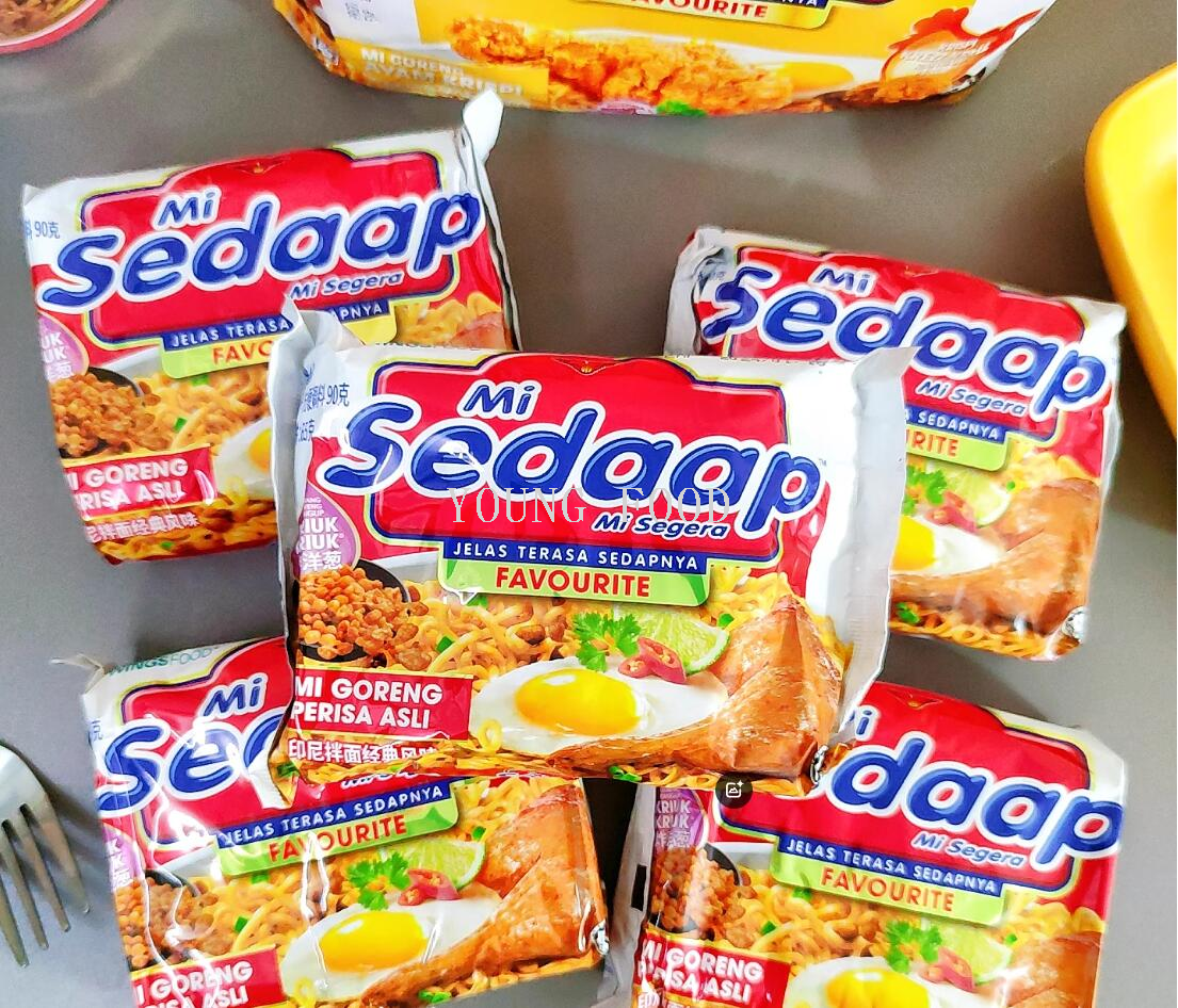 Free shipping for wholesale! Indonesian imported snack Huiyingxida - Indonesian mixed Noodles Classic Flavor Instant Noodles 90g×5 pic 5