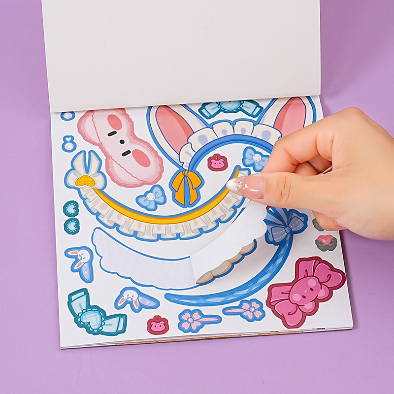新款贴纸公主换装贴纸女孩儿童益智玩具