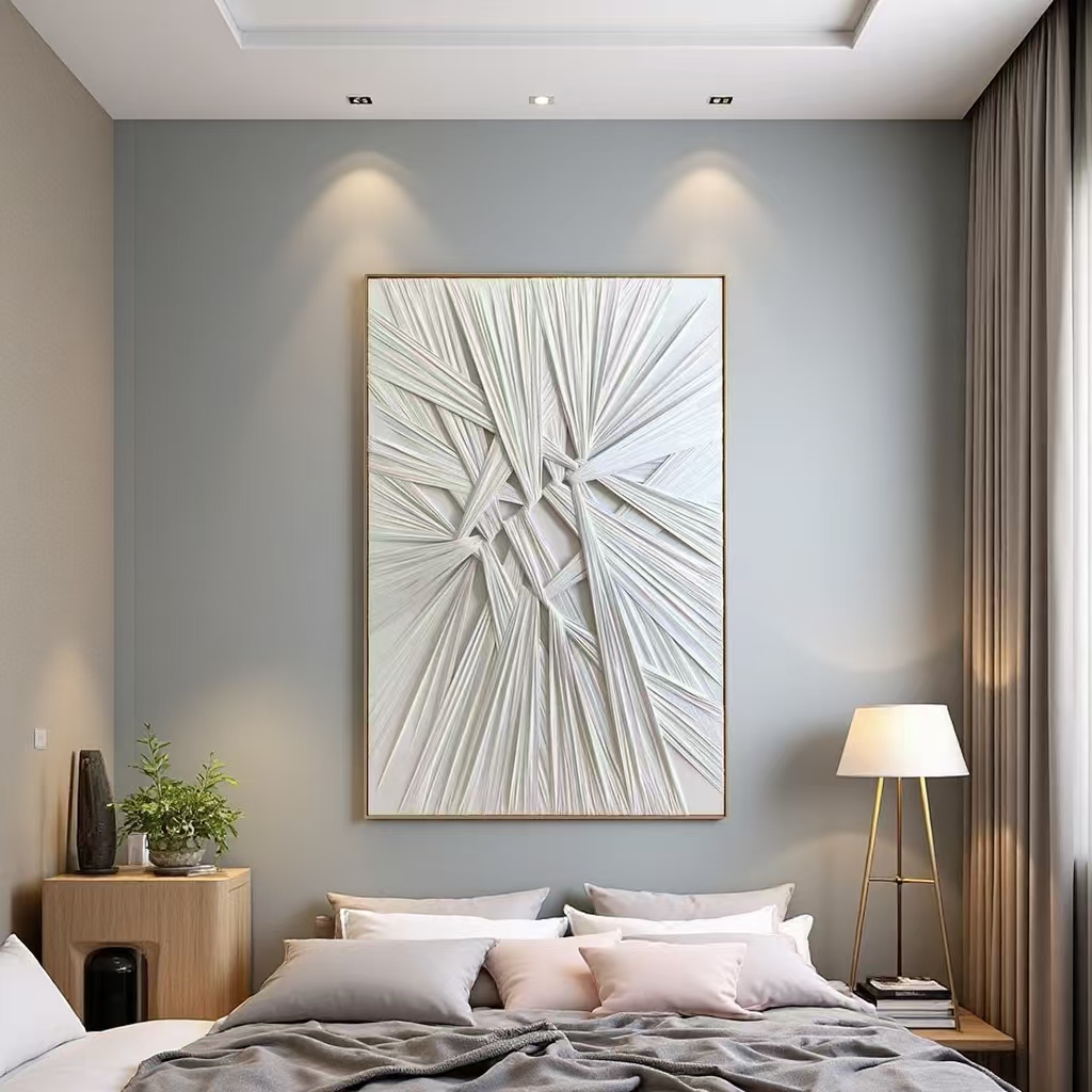 纯手绘油画/数字油画/装饰画/帆布画布/帆布画细节图