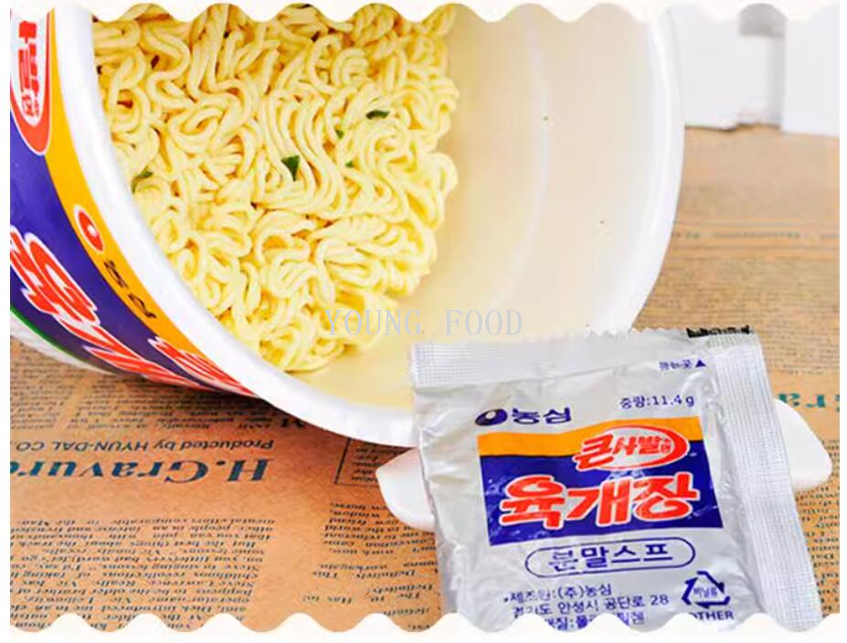 Free shipping and zero shipments! Korean imported snacks, fast food, instant noodles, Nongshim beef flavored large bowl noodles 110g, general merchandise figurines pic 9