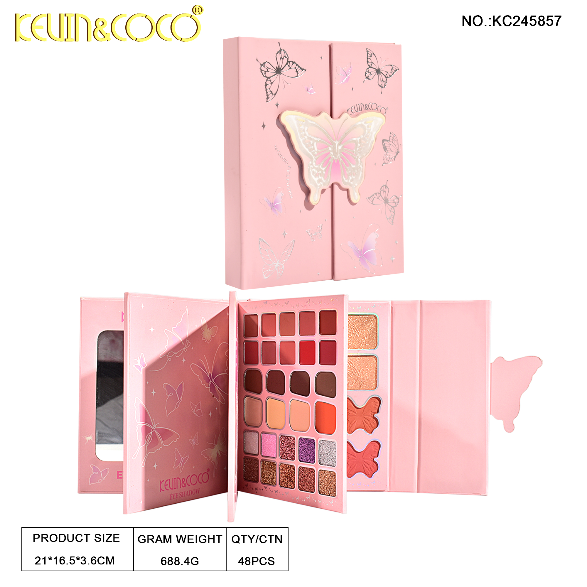 KEVIN&COCO's new flip book eyeshadow palette cosmetics, Makeup, eyeshadow palette makeup