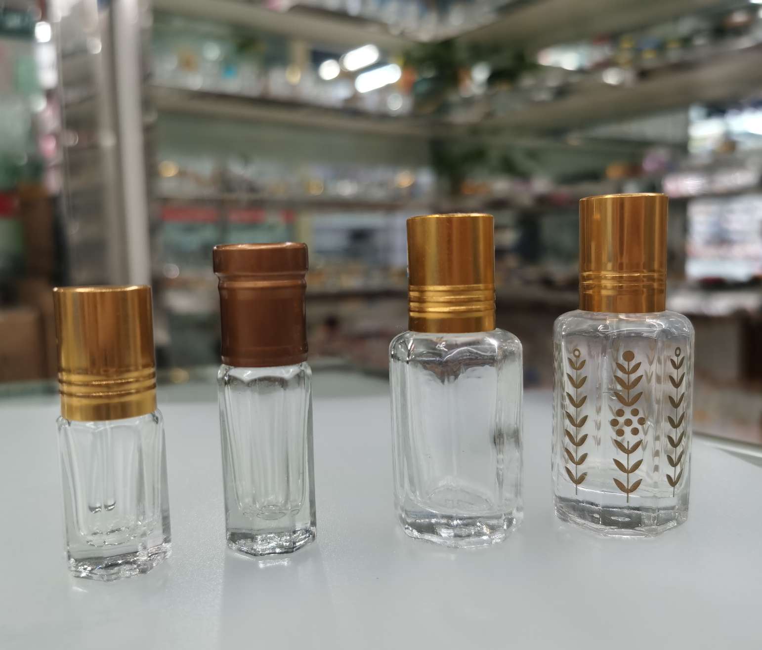 厚德玻璃 3ML 6ML 12ML 玻璃八角瓶 滚珠瓶 精油瓶