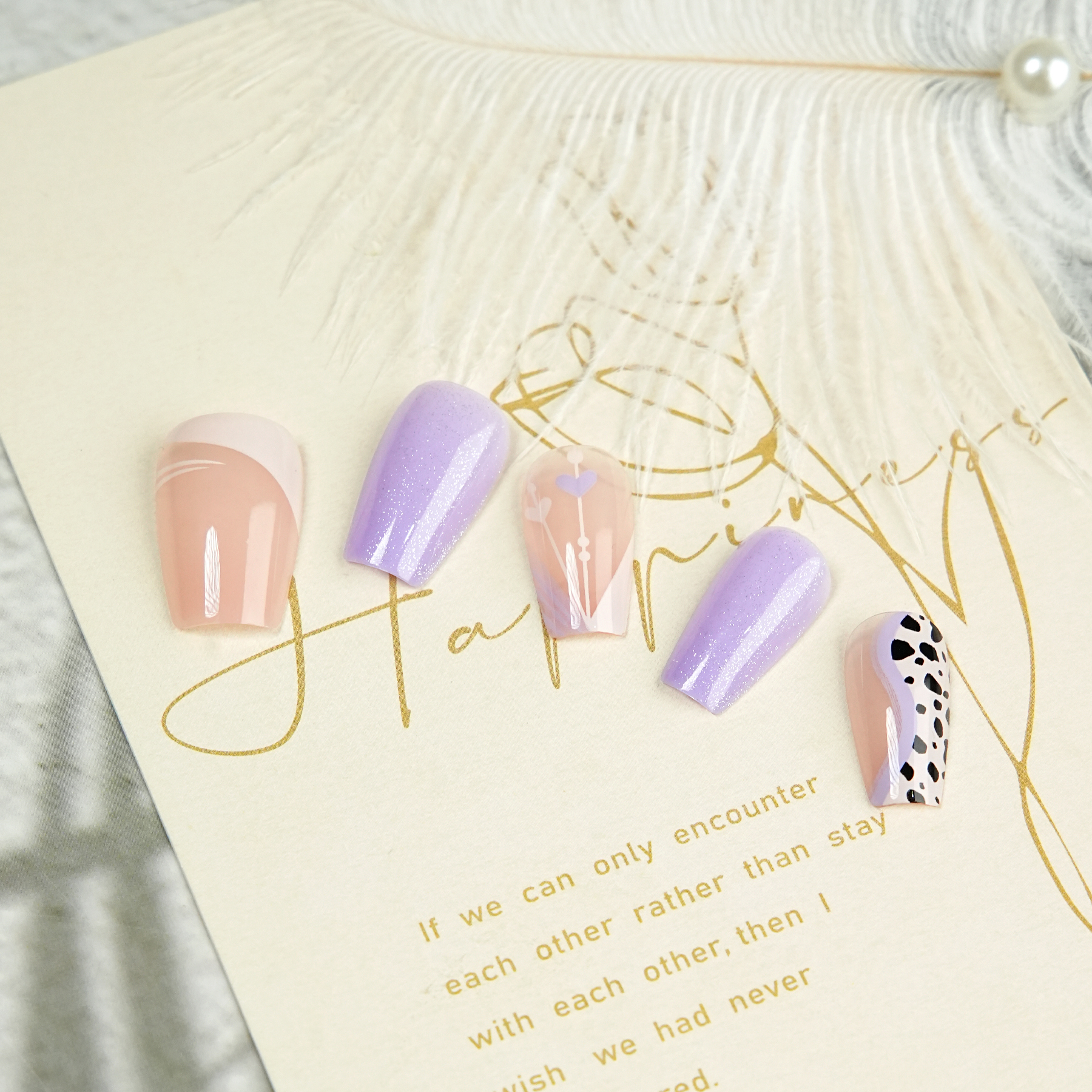 New fashion 24-piece factory direct sales from Europe and America, cross-border best-selling fashion leopard print wearable nail fake nails Specification image