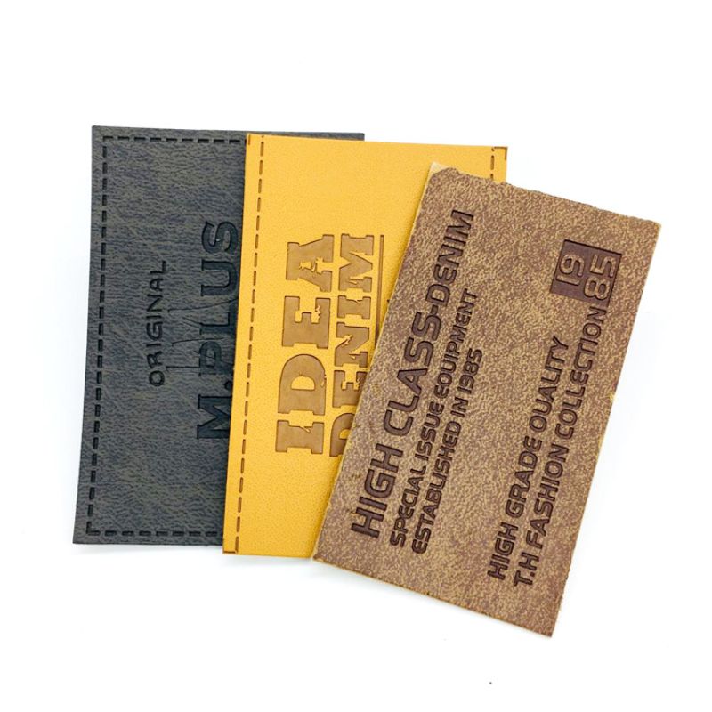 厂家直销数码印刷皮标商标辅料水洗标签服装标签布标辅料