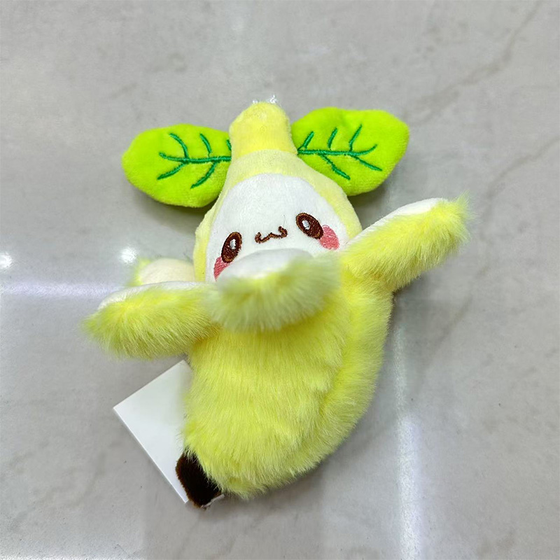香蕉水果毛绒玩具创意玩偶卡通周边挂件毛绒公仔挂件钥匙扣布偶挂件可爱装饰礼物夹娃娃机厂家直销详情8
