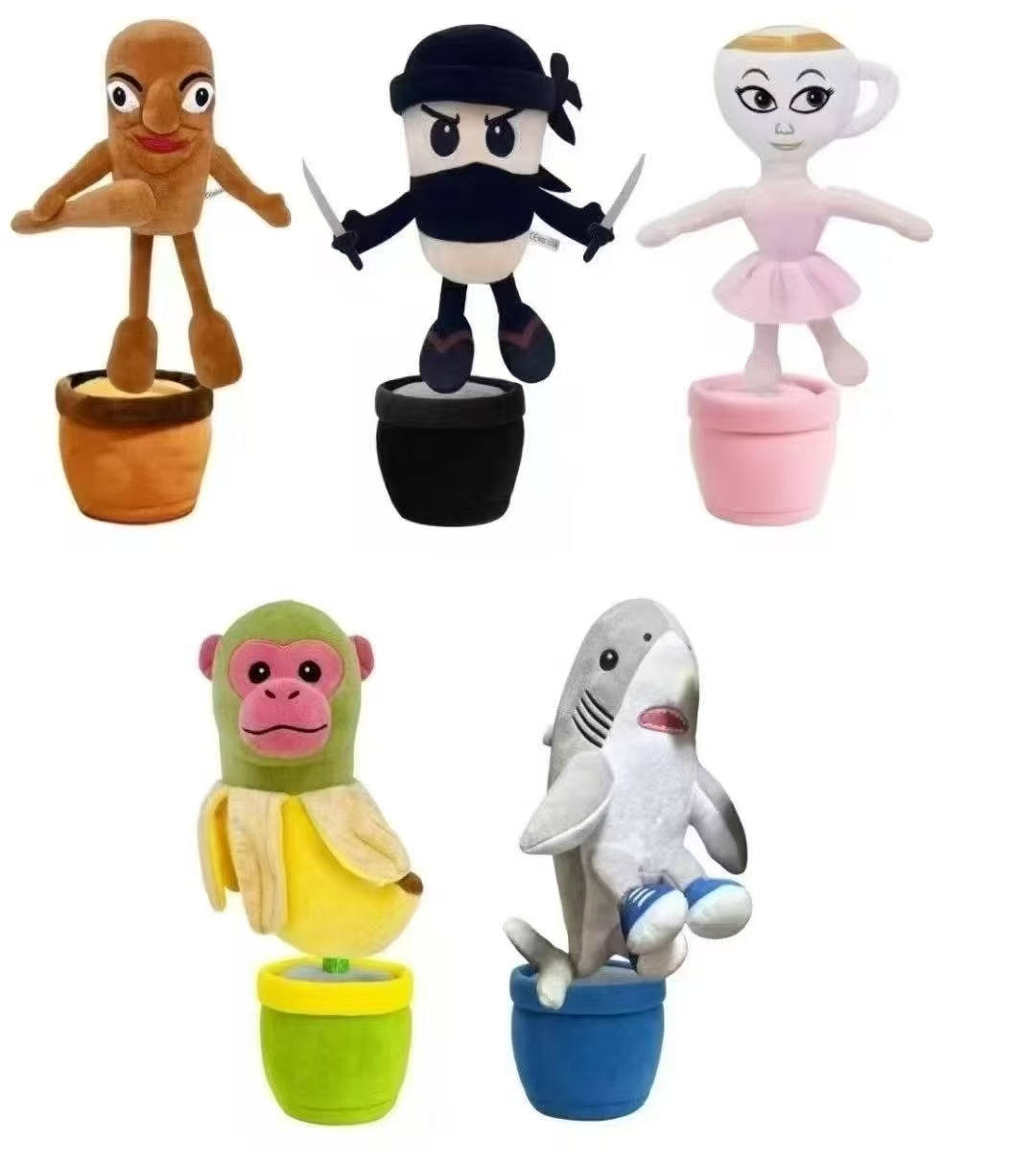 新品山海经鲨鱼木棍人电动玩具