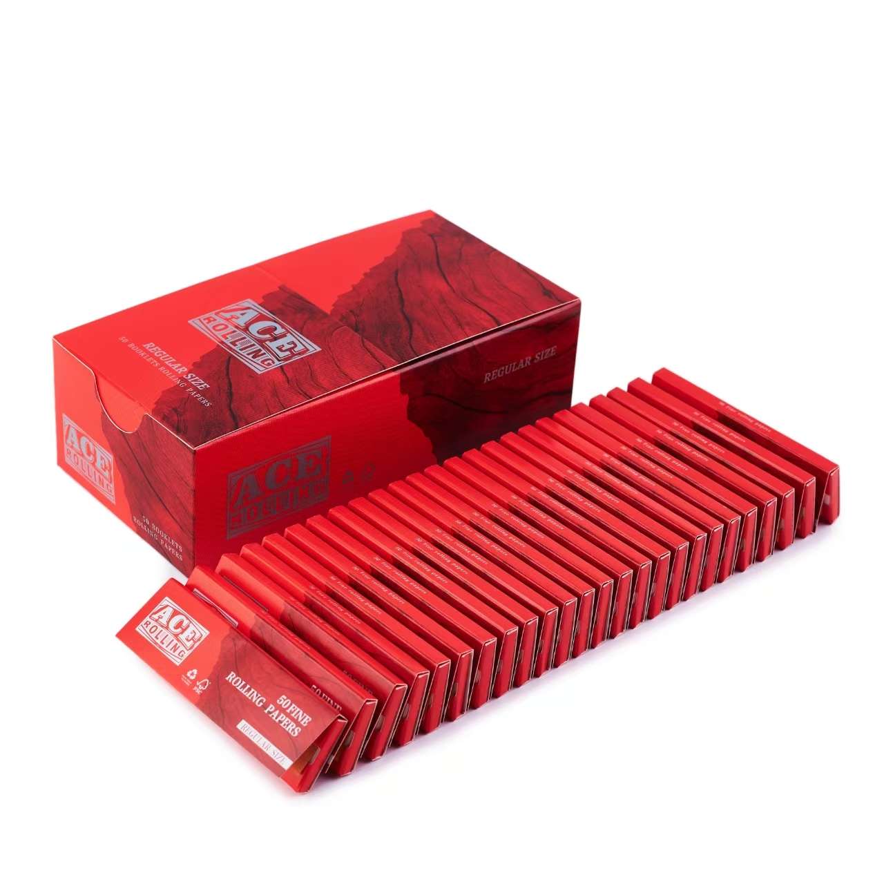 ACE rolling paper木浆卷纸天然阿拉伯胶手卷绿色喇叭手卷纸预卷纸详情图5