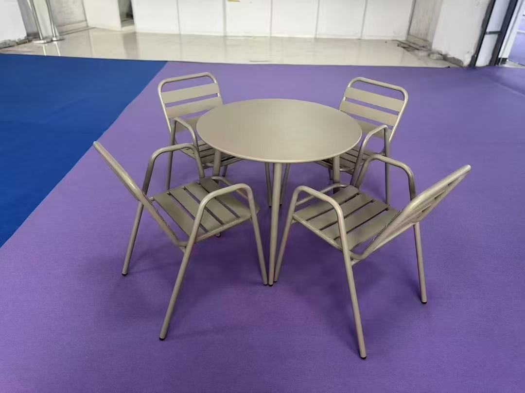 Outdoor metal ironwork tables and chairs, camping tables, outdoor leisure and outdoor products combination sets Specification image