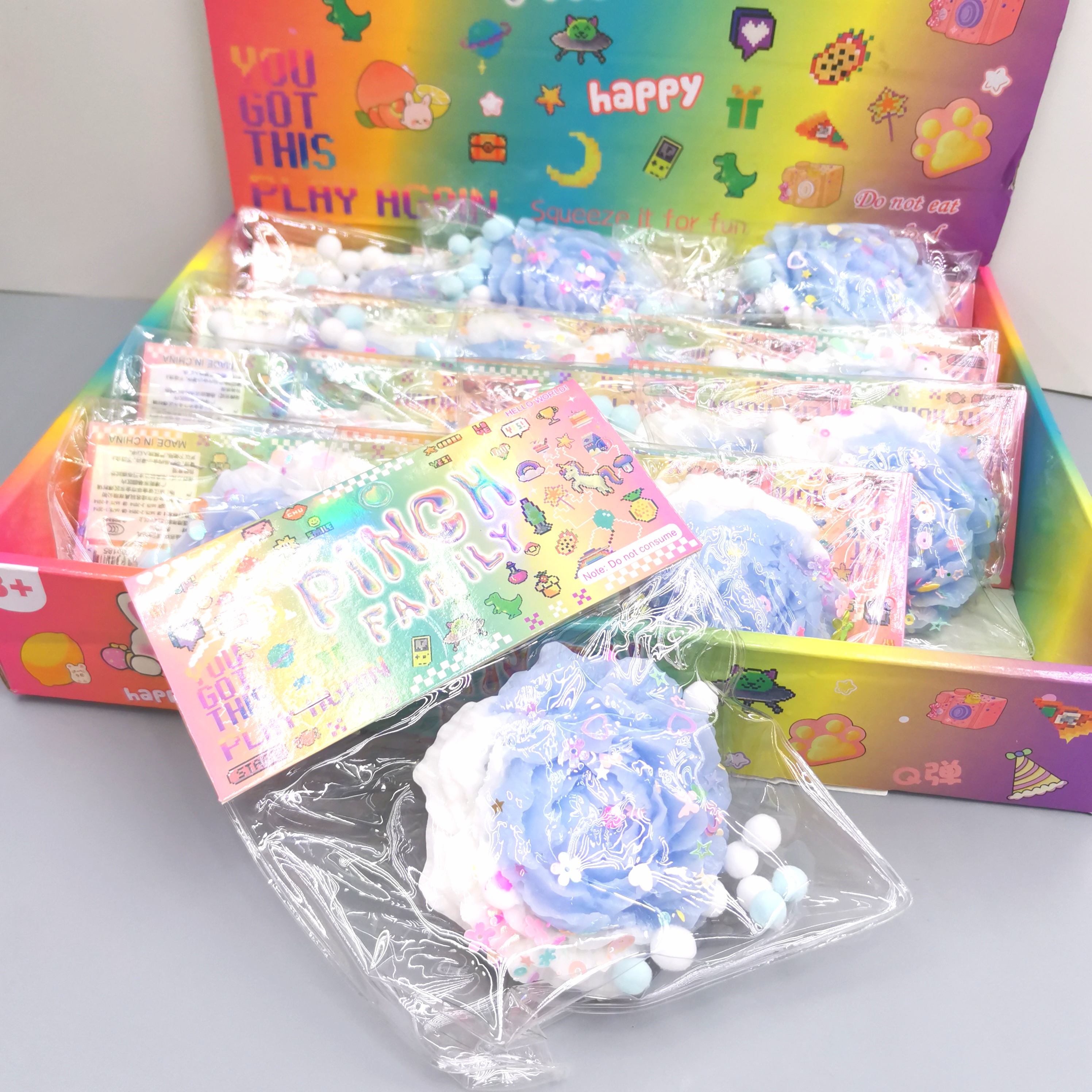 牡丹花创意仿真治愈解压捏捏乐减压食玩发泄玩具小红书同款	