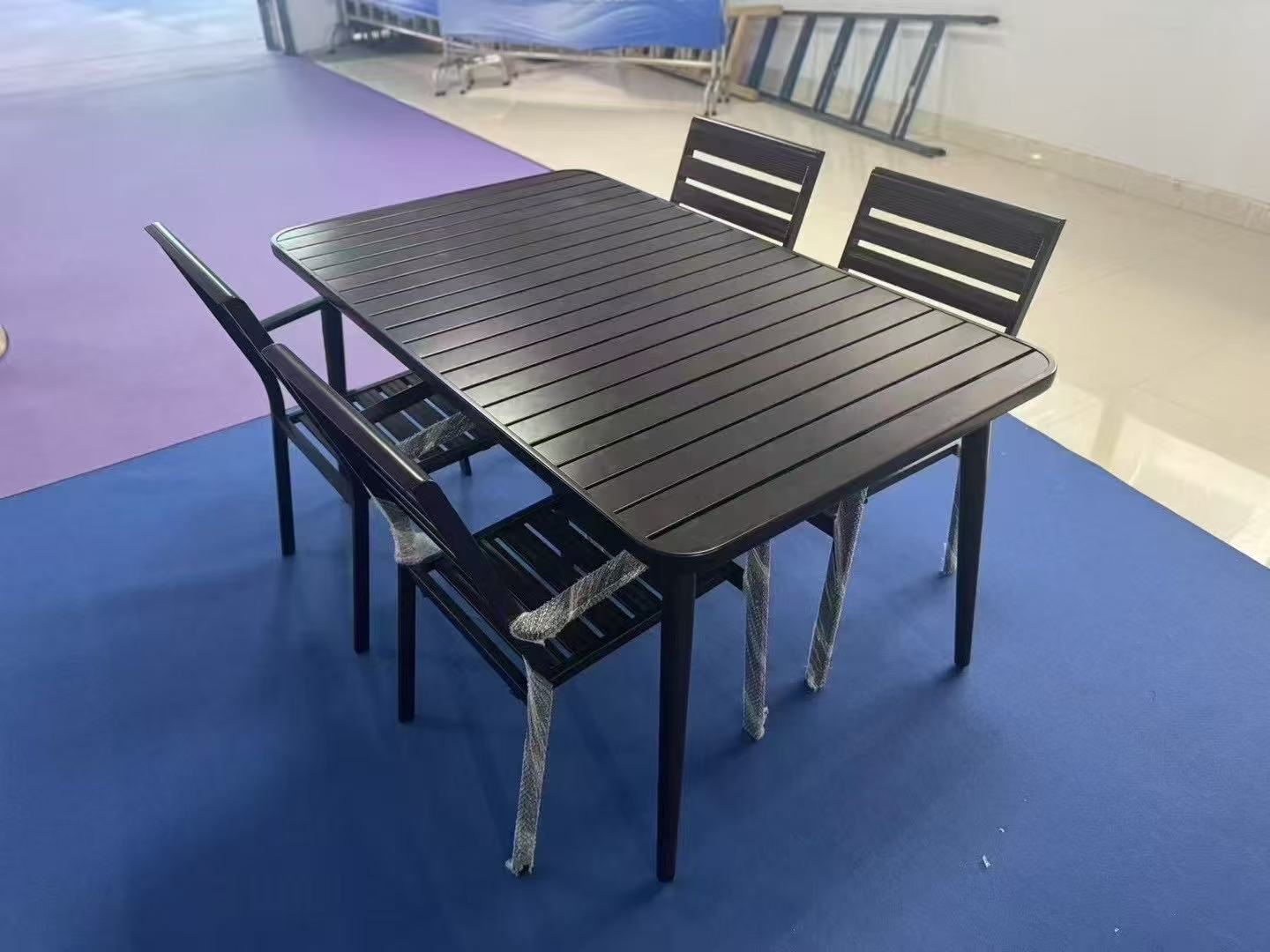 Outdoor metal and ironwork tables and chairs, outdoor leisure and outdoor products set