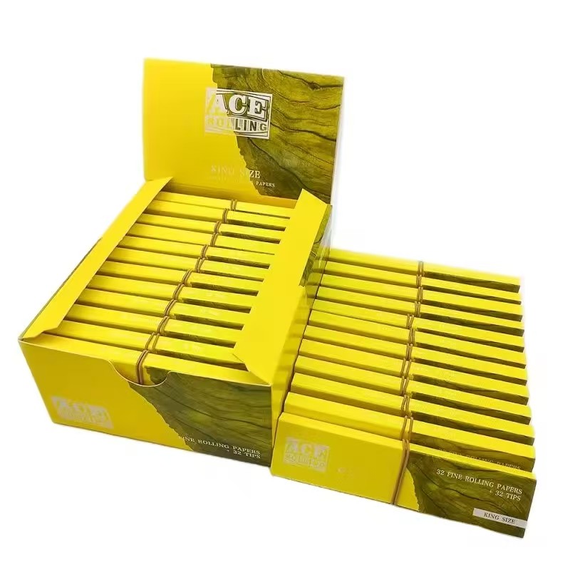 ACE rolling paper木浆卷纸天然阿拉伯胶手卷绿色喇叭手卷纸预卷纸详情图2