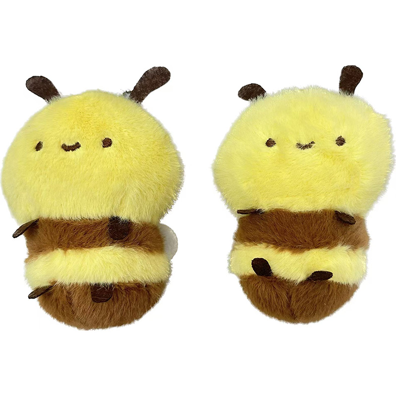 Gorda miel abeja animal peluche souvenir muñeca creativa colgante de perimetro de dibujos animados colgante de peluche llavero muppet colgante adorable decoración clip de regalo máquina de muñeca fábrica venta directa Item Picture