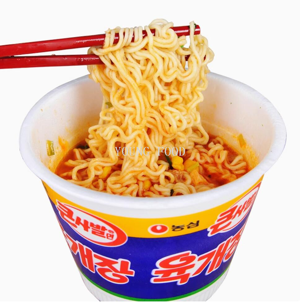 Free shipping and zero shipments! Korean imported snacks, fast food, instant noodles, Nongshim beef flavored large bowl noodles 110g, general merchandise figurines pic 3
