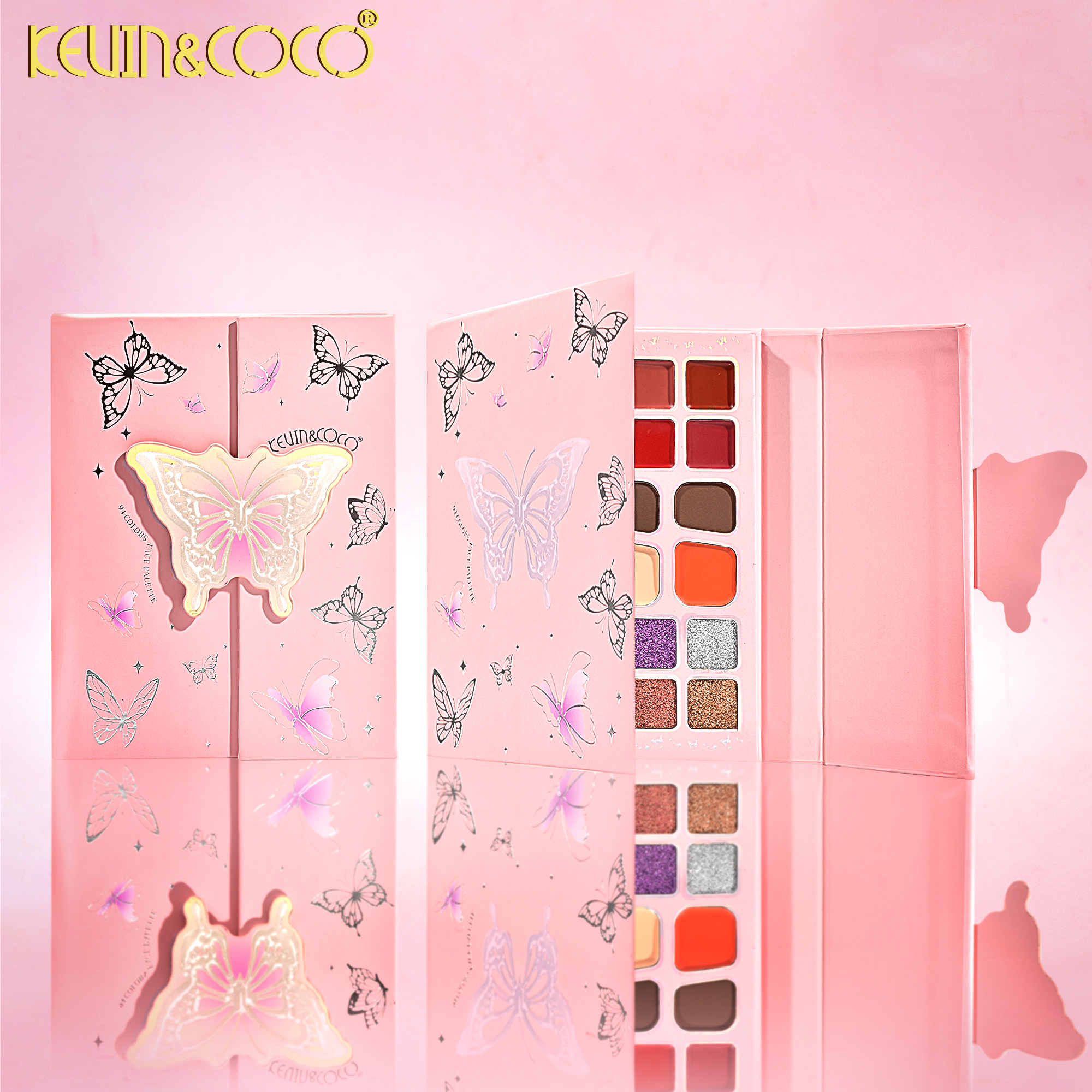 KEVIN&COCO's new flip book eyeshadow palette cosmetics, Makeup, eyeshadow palette makeup Item Picture