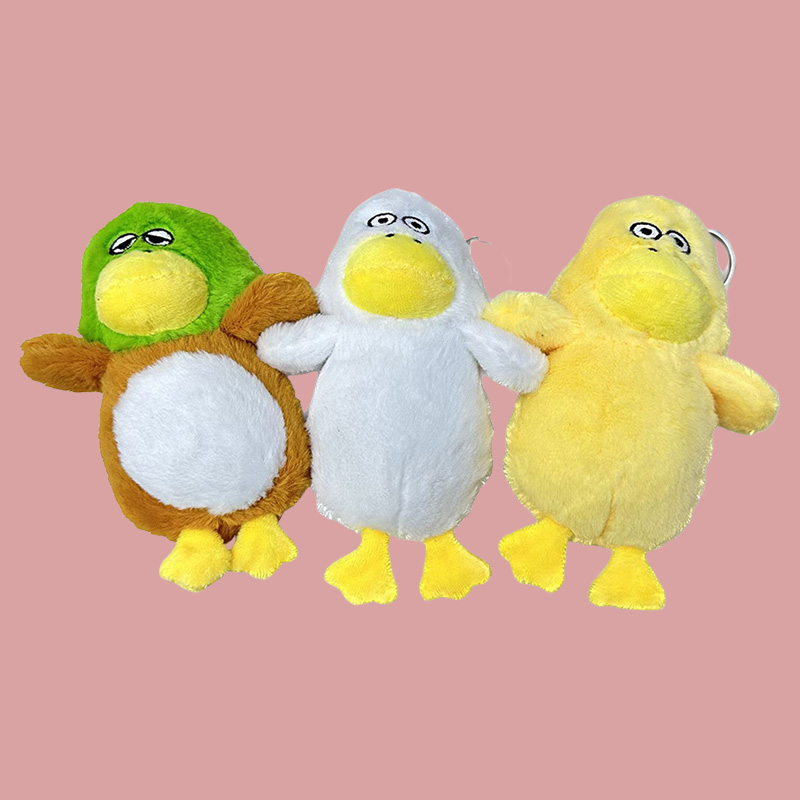 下单鸭动物毛绒玩具纪念品创意玩偶卡通周边挂件毛绒公仔挂件钥匙扣布偶挂件可爱装饰礼物夹娃娃机厂家直销