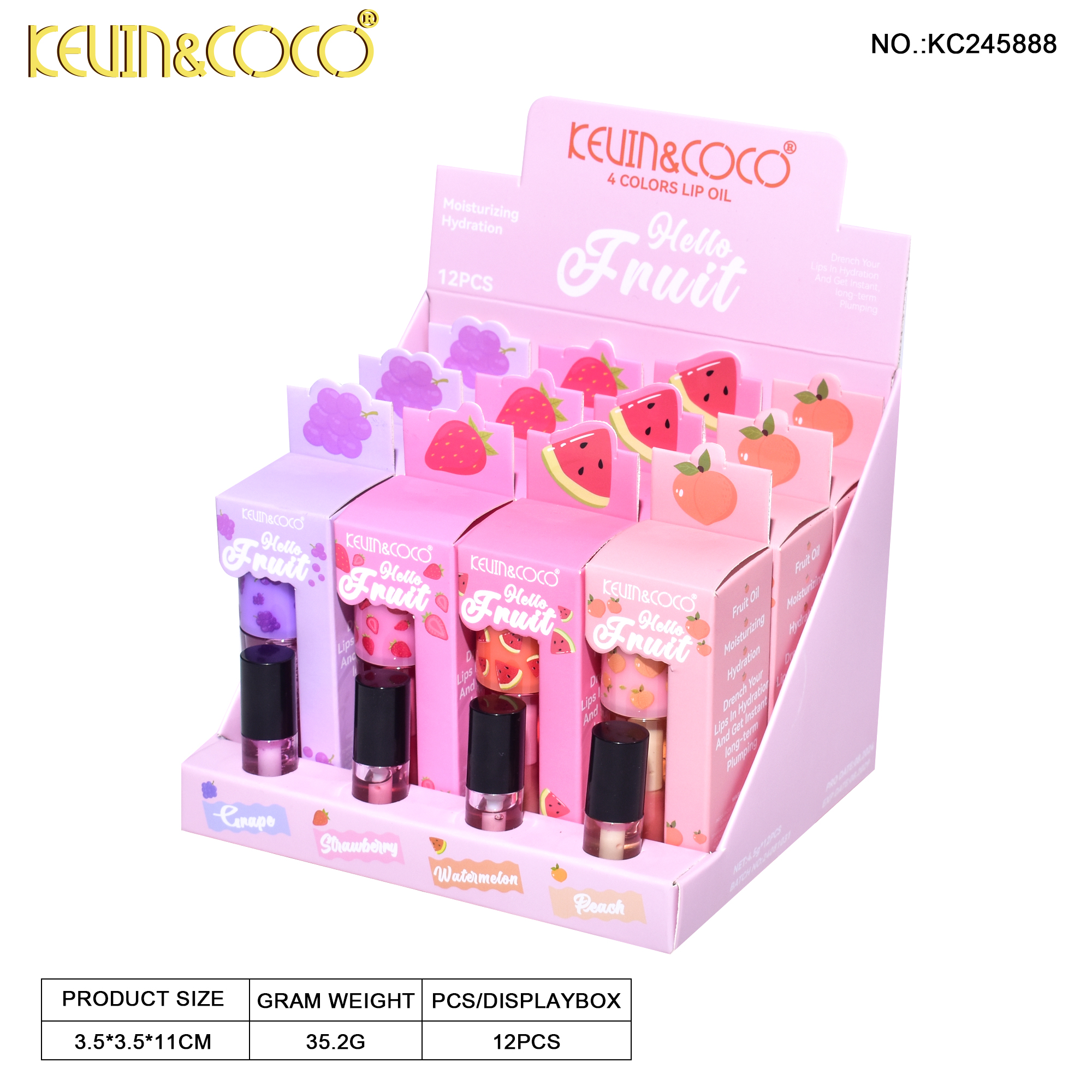 KEVIN&COCO Long-lasting Moisturizing Hydrating lip oil Lip Care Lip Oil