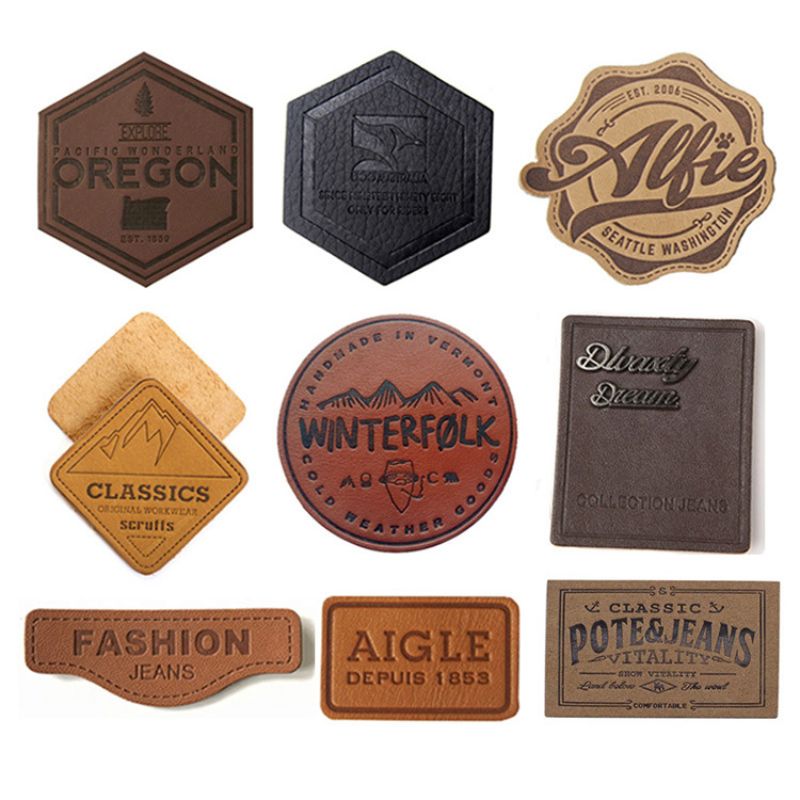 织标/皮标/中国制造布标/皮革辅料皮标/皮标滴塑细节图