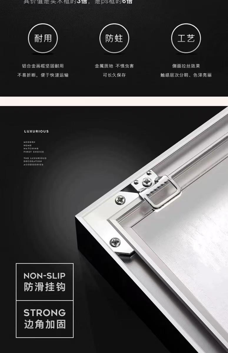 现代艺术简约客厅装饰画设计师定制详情2