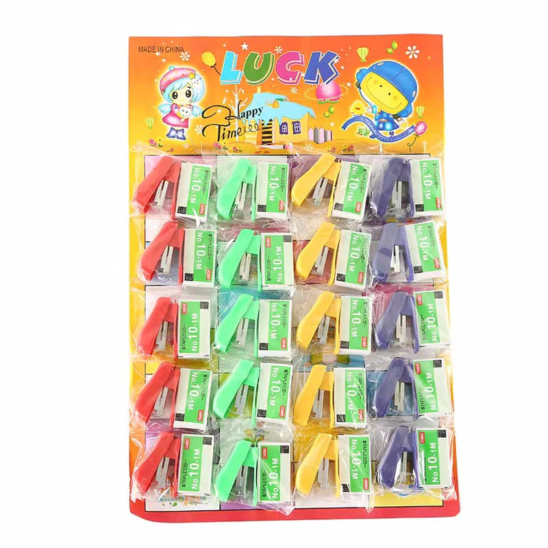 吊板玩具儿童迷你订书机学生文具学校周边便携式订书机订书钉