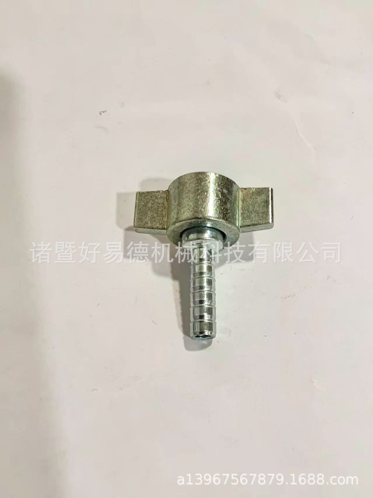Weihaisheng Foreign Trade specializes in supplying butterfly caps for valve bodies. Joint, connecting nut, hose joint, three-piece set Specification image